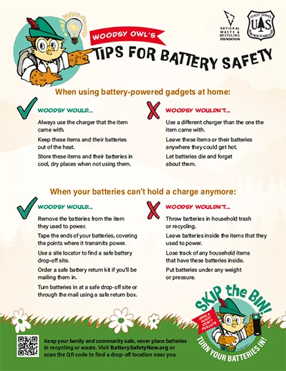 Tips for Battery Safety